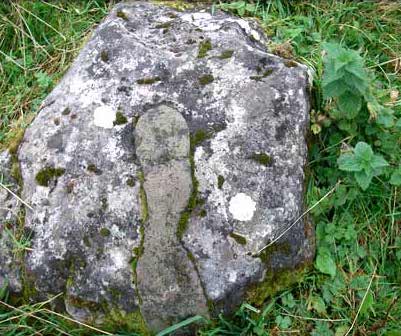A footprint believed to be St. Patrick's
