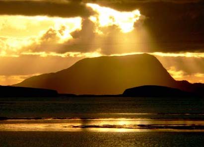 Clare Island across Clew Bay